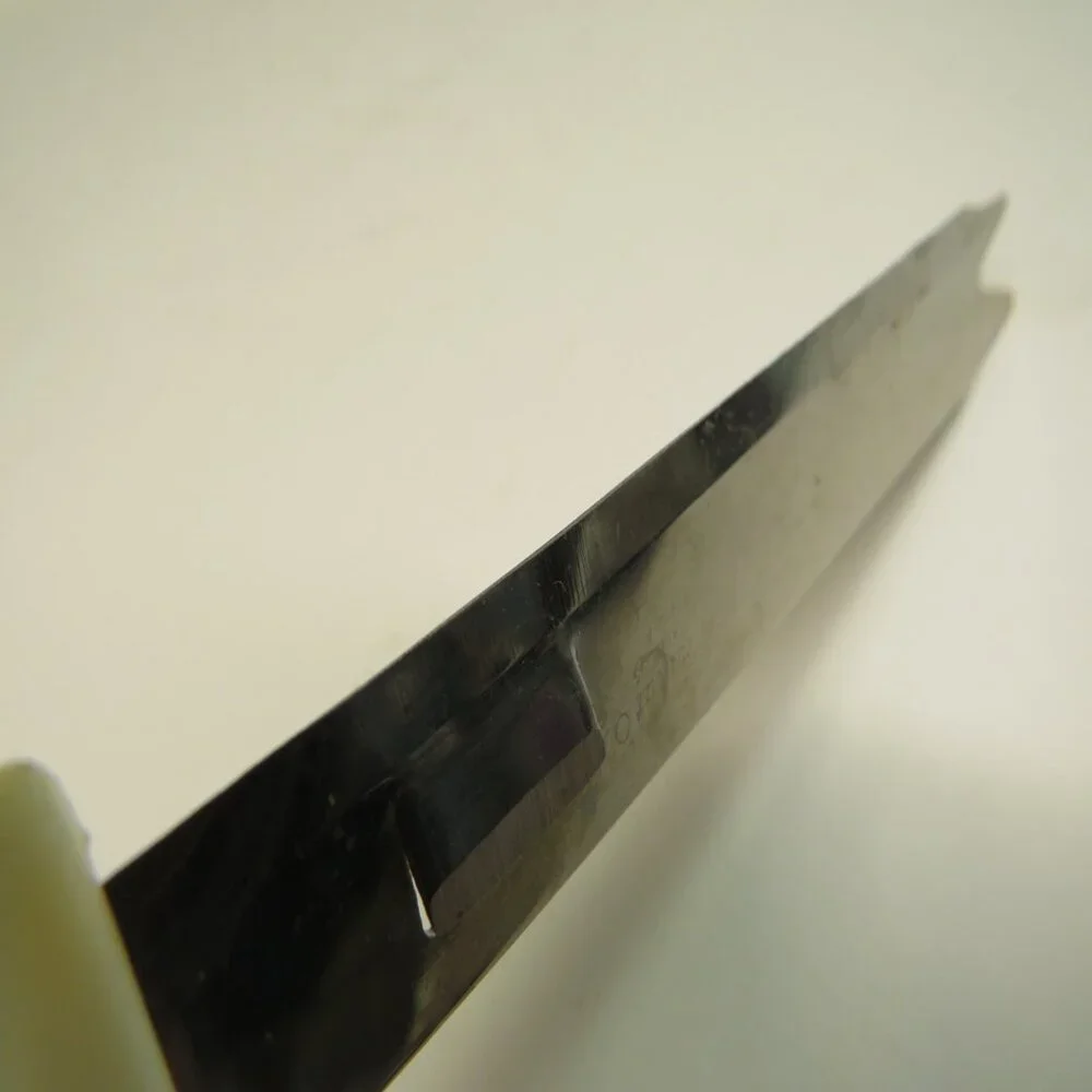 vintage Quikut kitchen (2) knives 1970s Serrated w hooked tip, Bar/Tomato